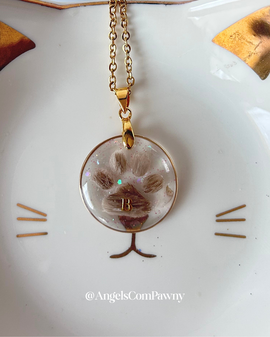 Collier "tendresse" transparent