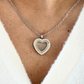 "Mini heart" necklace for hair/ashes