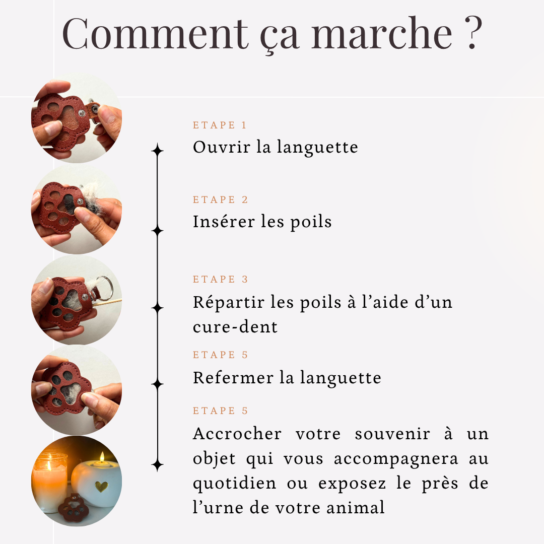 Porte-clef souvenir pattoune