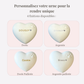 Animal urn model "Pearly white love paw"