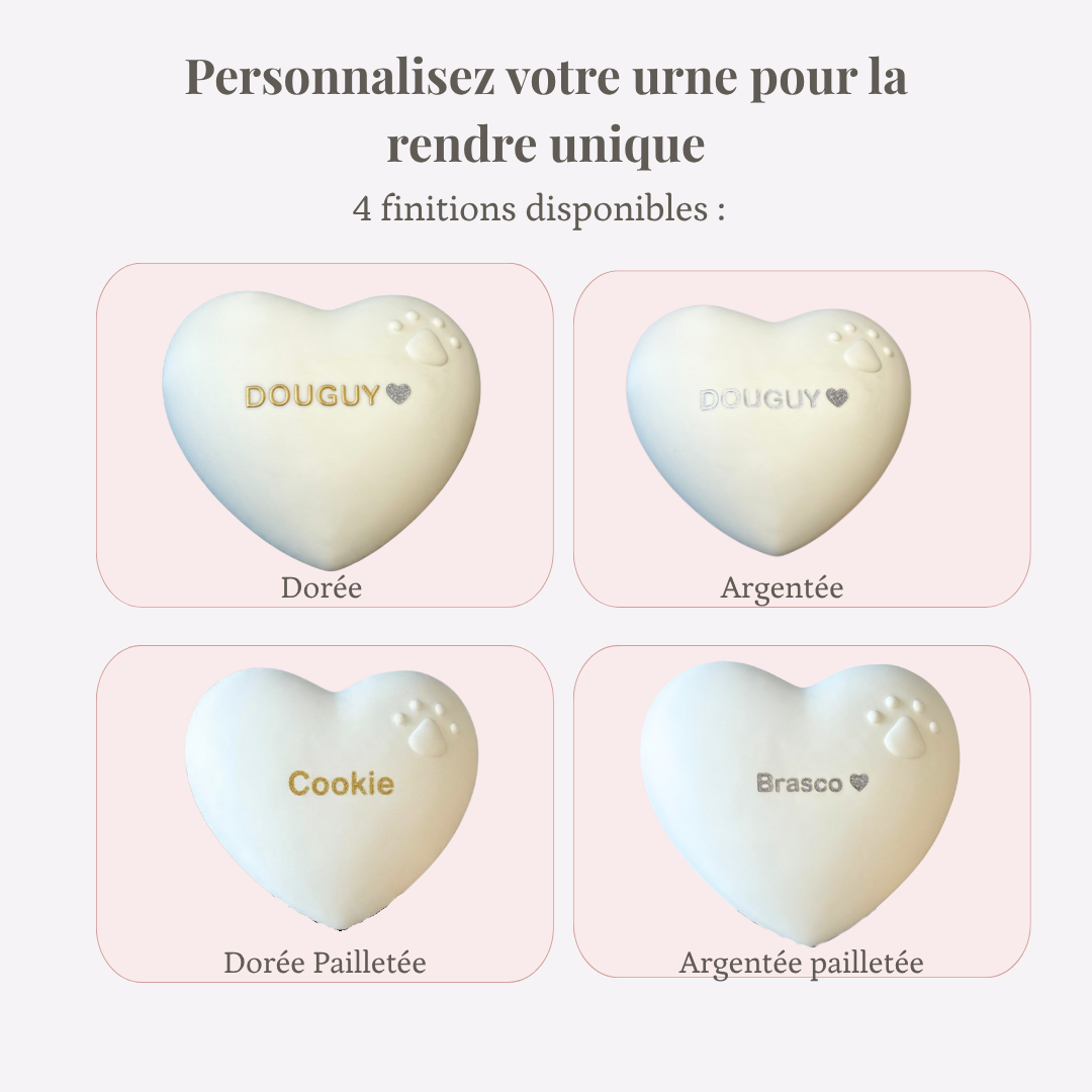 Urne "Patte d'amour" réconfortante